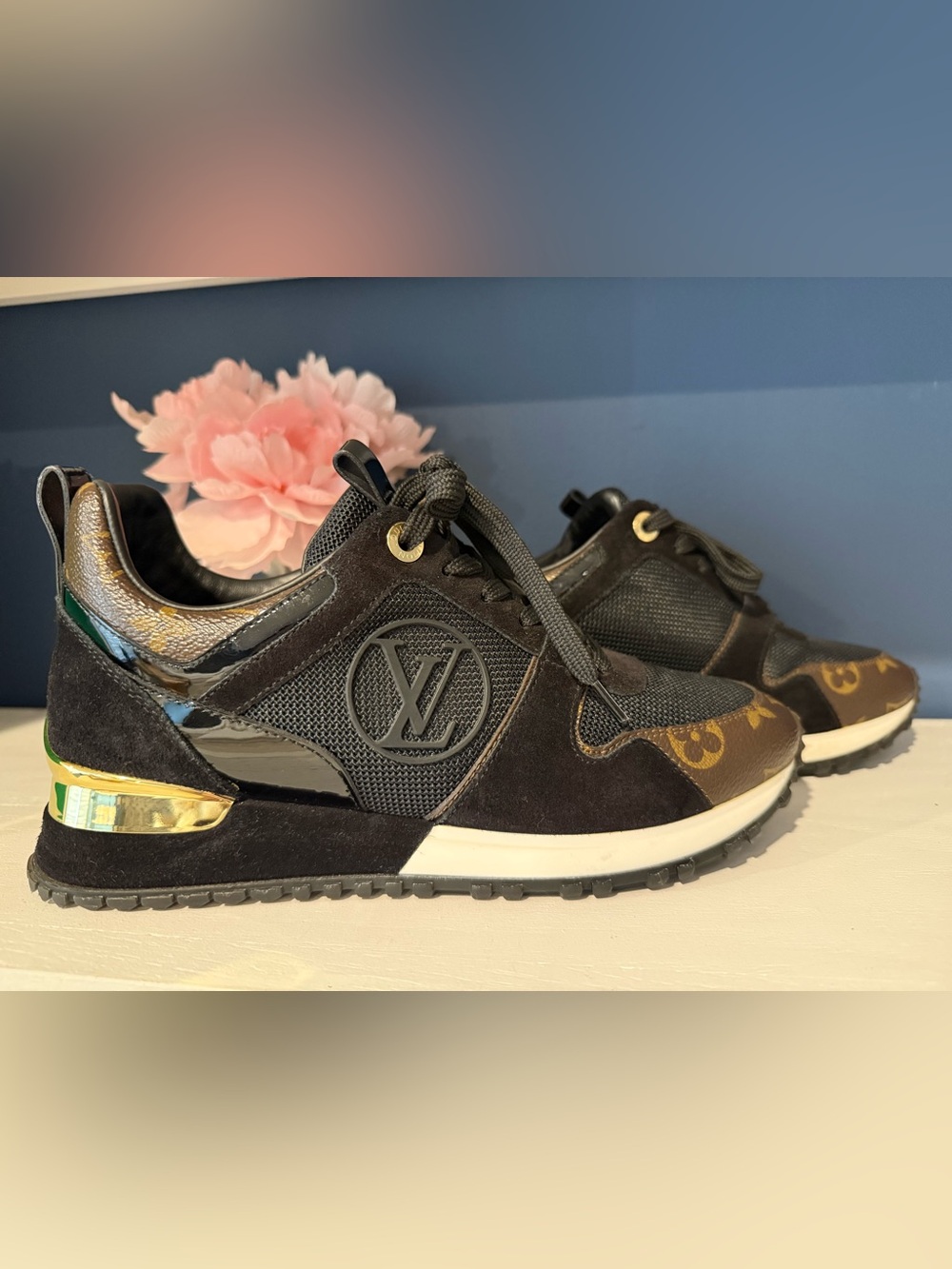 Louis Vuitton Black & Brown Monogram Women's Sneaker